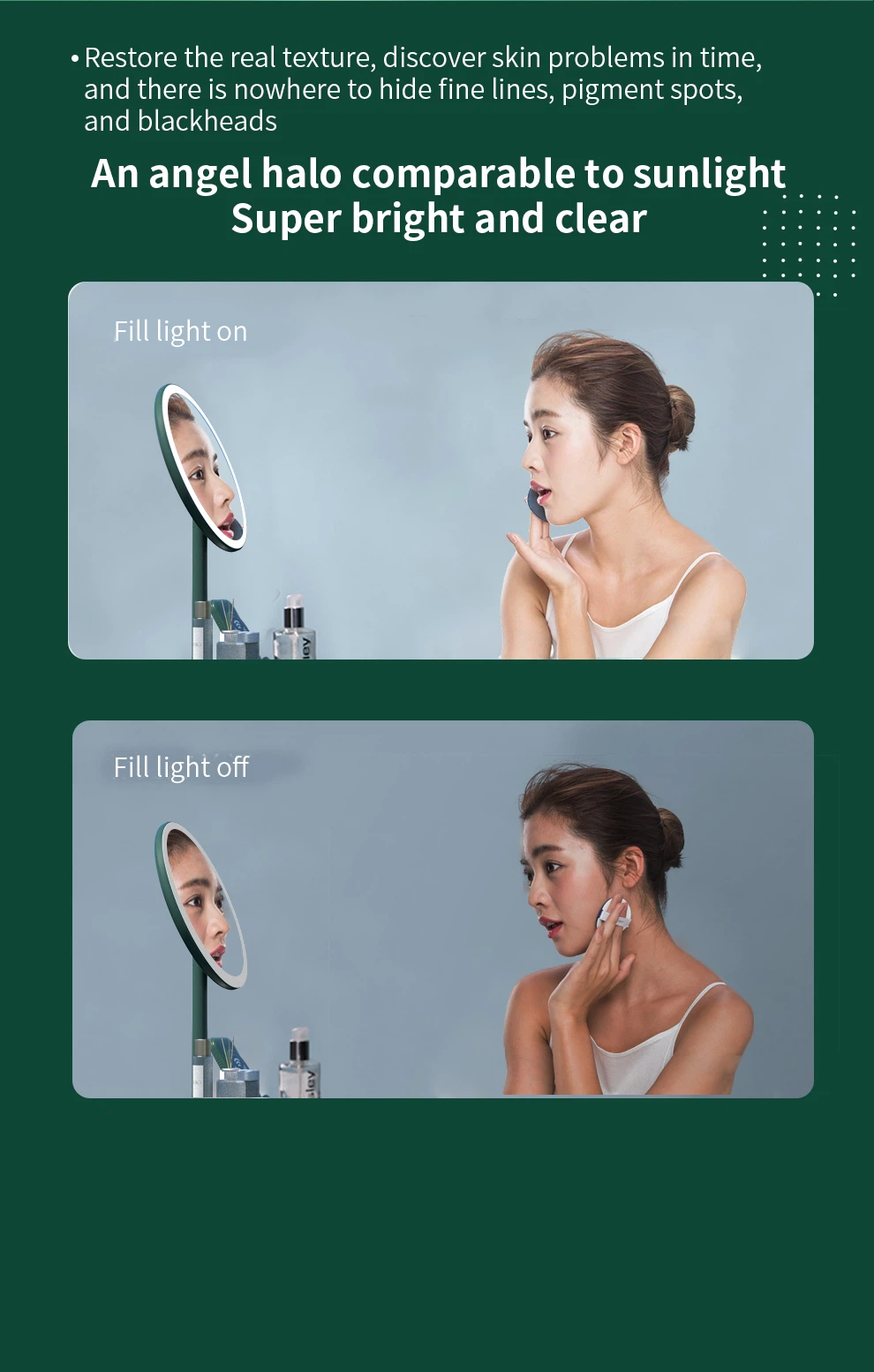 desktop mirrior with wireless charger 7 desktop mirrior with wireless charger 7